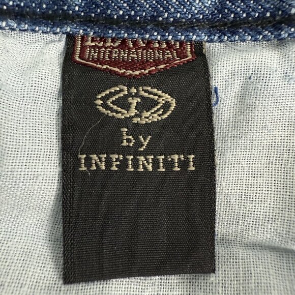 Edwin Jeans Mens 34x30 Straight Wide Distressed Streetwear‎ Underworld Logo Blue - Picture 12 of 14